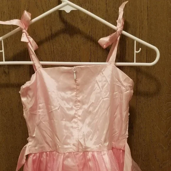 girls pink ruffle dress - Picture 3 of 4
